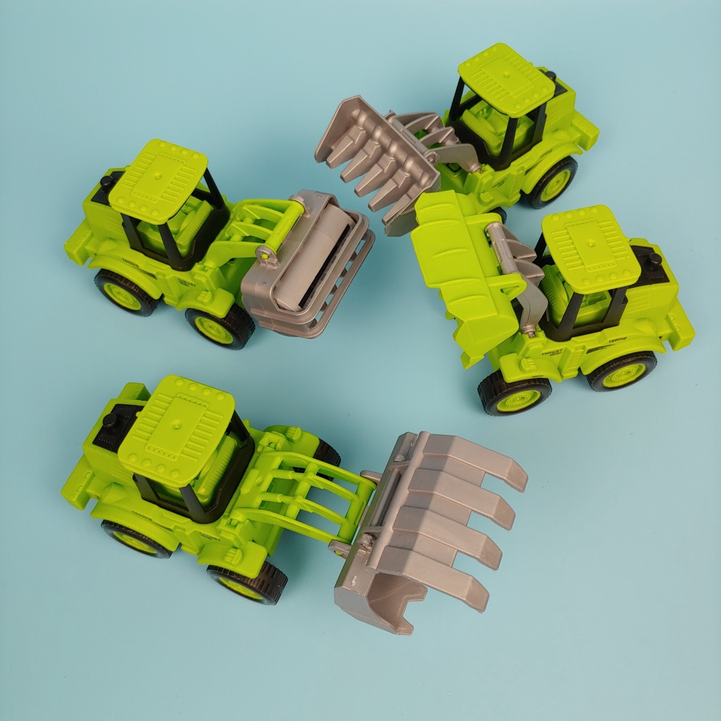 SET 4 xe đồ chơi nông trại màu xanh lá