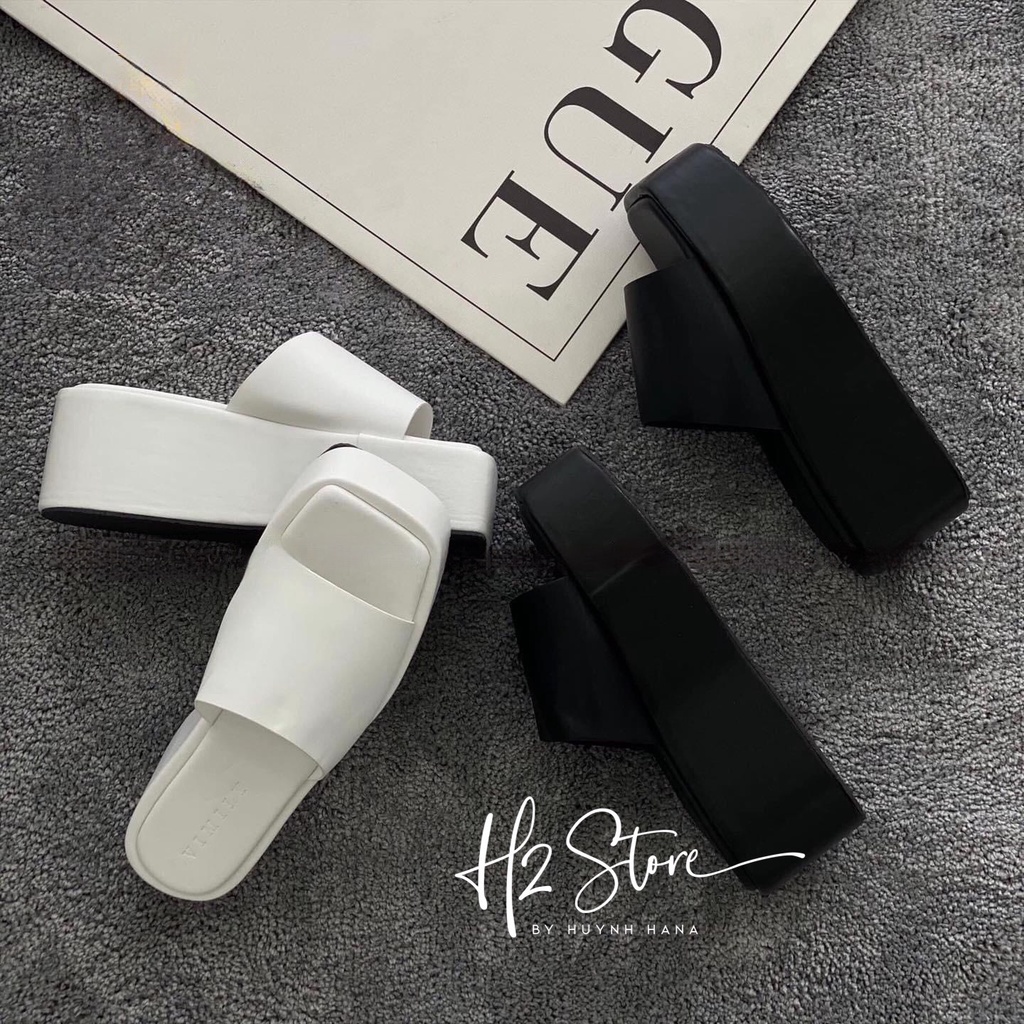 DÉP TRẮNG ĐEN QUAI NGANG 5P