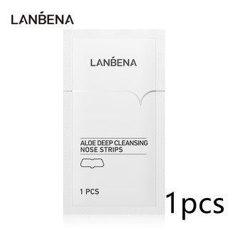 Lanbena 1PC Tẩy mụn đầu đen Dải mũi Thành phần lô hội Mặt nạ lột lỗ chân lông Thu nhỏ Chăm sóc da