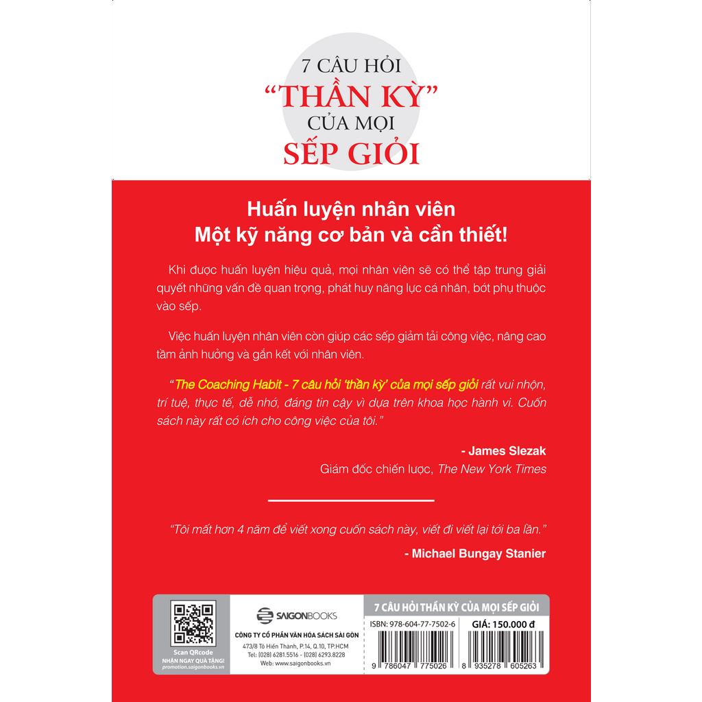 Sách 7 Câu Hỏi "Thần Kỳ" Của Mọi Sếp Giỏi