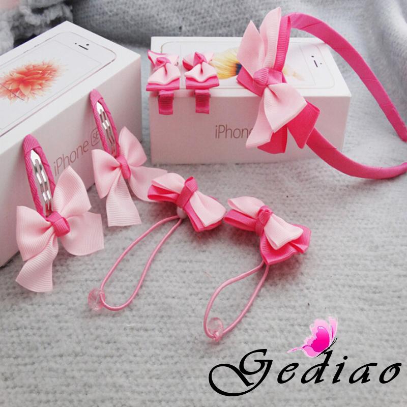 Ged♥cute beautiful Newest Girls Bow knot Barrette Hair Ring Fashion Accessories hair wear