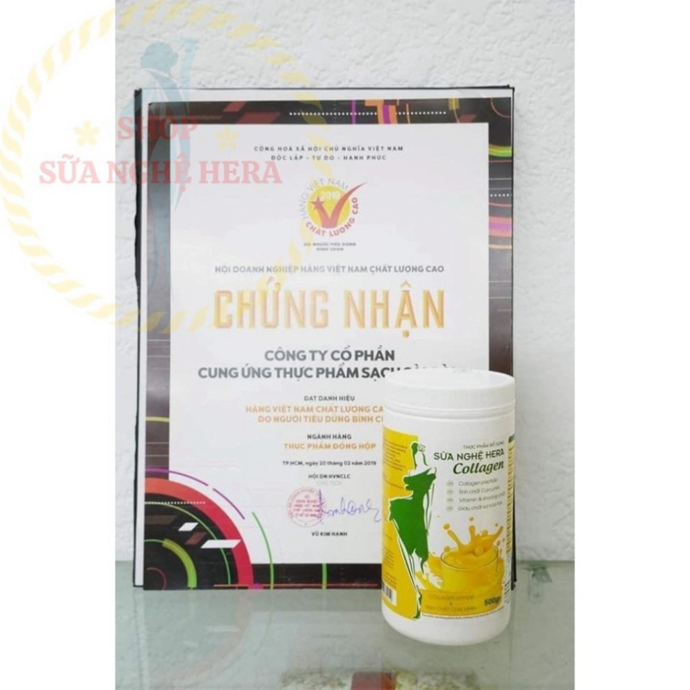 GIÁ KỊCH SÀN Sữa Nghệ HERA Collagen MS01 Đẹp Dáng -  Đẹp Da - Hỗ Trợ Đau Dạ Dày [CHÍNH HÃNG](02 HỘP 500GRAM) GIÁ KỊCH SÀ