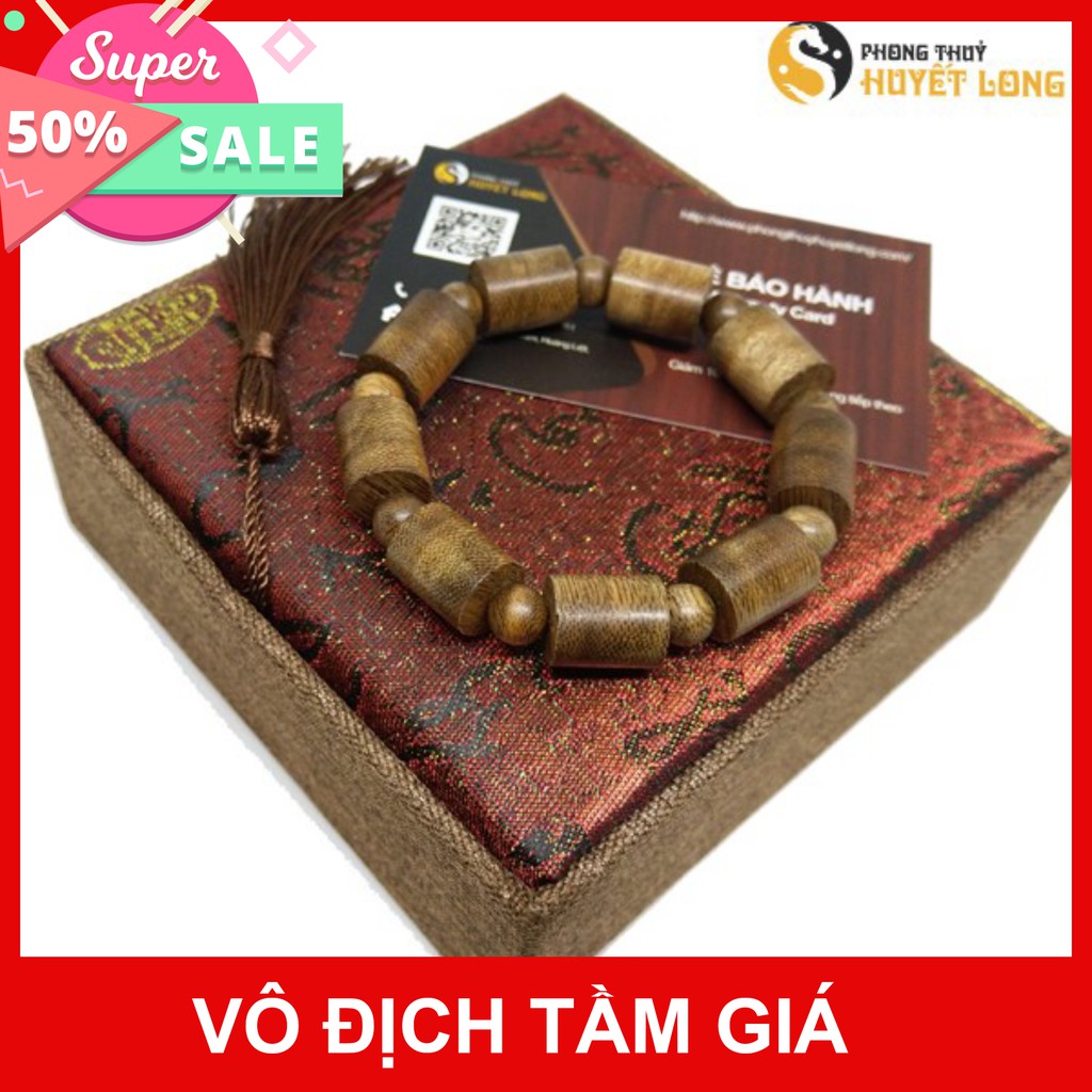 Vòng Tay Trầm Hương Đốt Trúc, Vòng Tay Gỗ Phong Thủy -dũng022