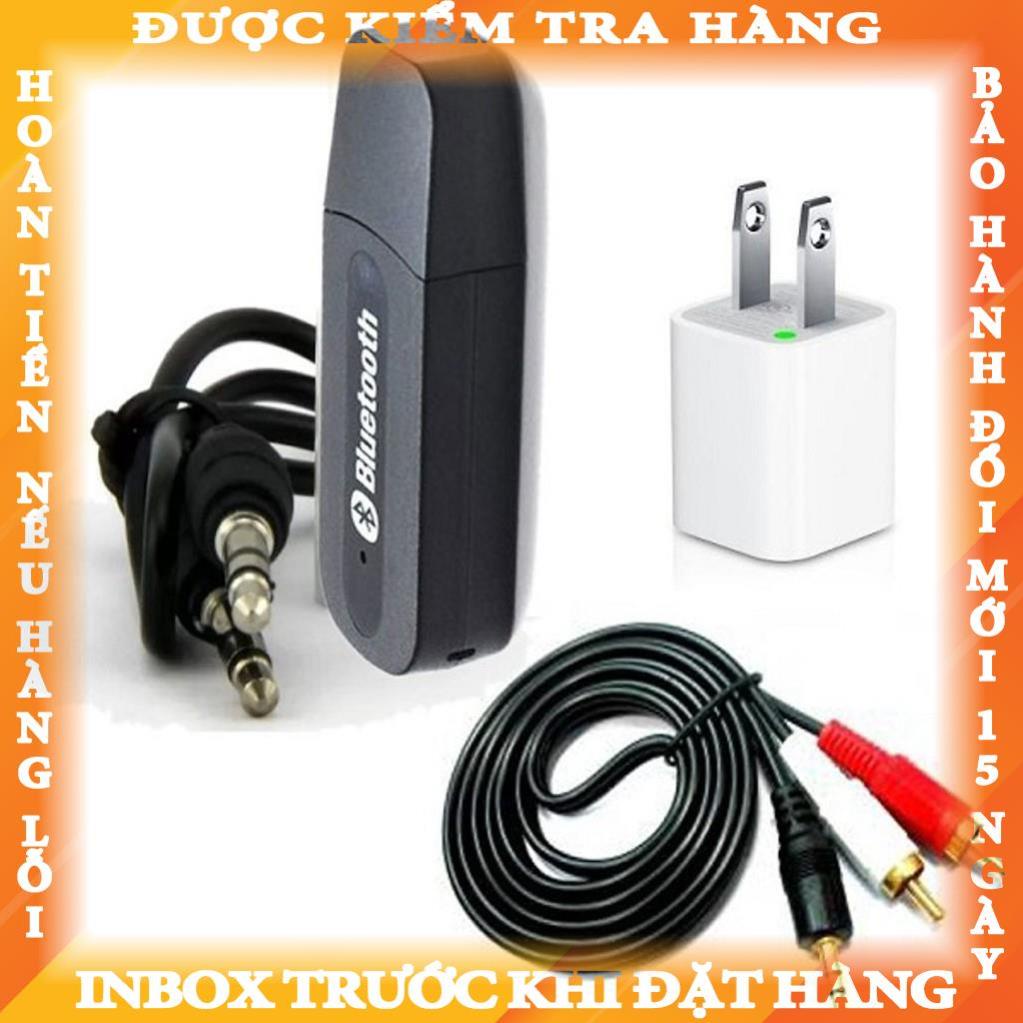 Bộ USB thu bluetooth BT- 163 4 trong 1 cho dàn amly ra loa (usb bluetooth âm thanh+cốc sạc+dây bông sen) angthuy