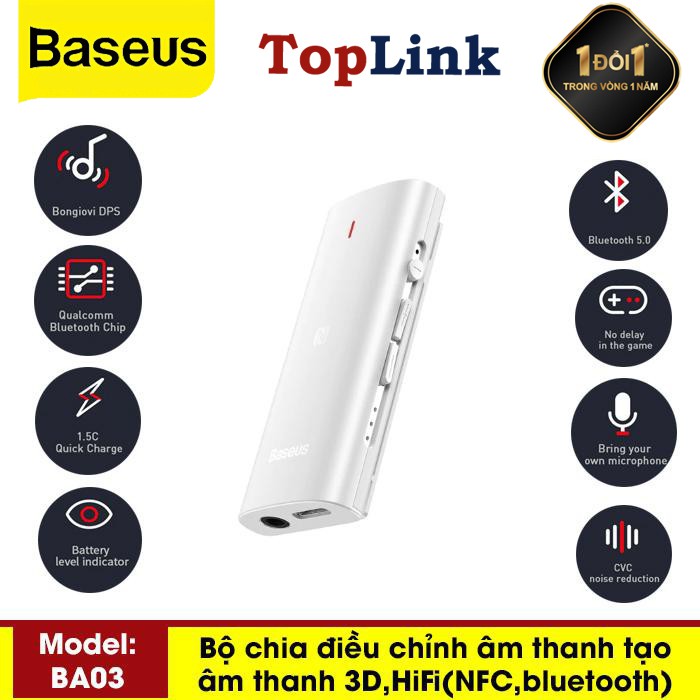 Bộ Chia Và Điều Chỉnh Âm Thanh BA03 Kết Nối Bluetooth Công Nghệ Lọc Tiếng Ồn Âm Thanh Cho Mic Cho Âm Thanh Sinh Động