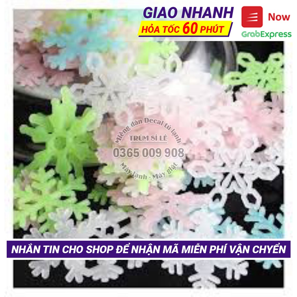 Set 50 bông tuyết trang trí - phát sáng, phù hợp với mọi không gian