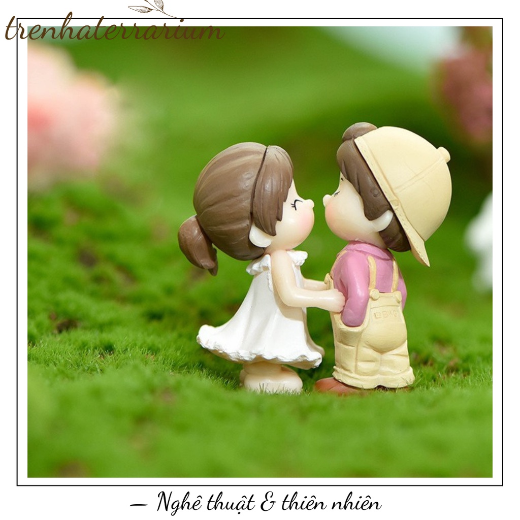Tiểu cảnh cặp đôi khiêu vũ trang trí DIY, terrarium