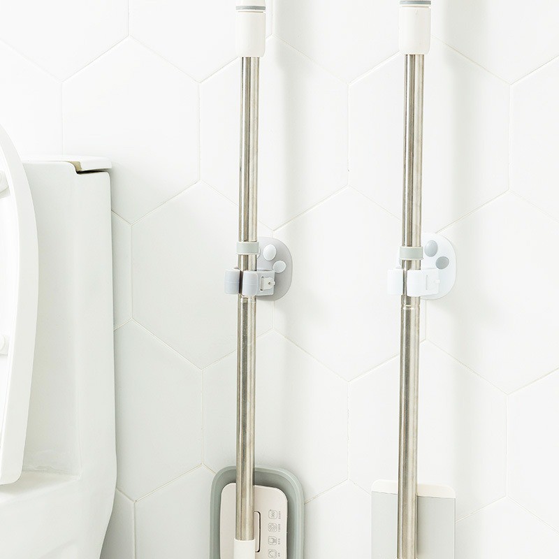 Giá Đỡ Treo Cây Lau Nhà Đa Năng Móc Dán Tường Chịu Lực