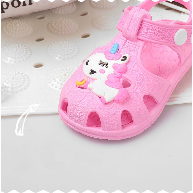 Sandal nhựa đế mềm chống trượt cho bé 0-3 tuổi