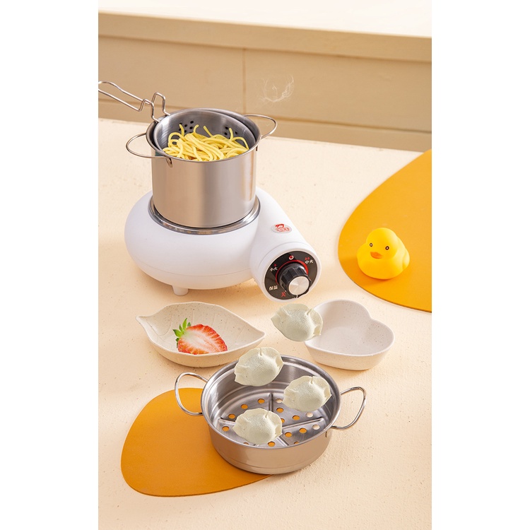 Đồ Chơi Nấu Ăn Mini - Nấu Đồ Ăn Thật Bằng Bộ Đồ Chơi Nấu Ăn Inox - đồ chơi trẻ em