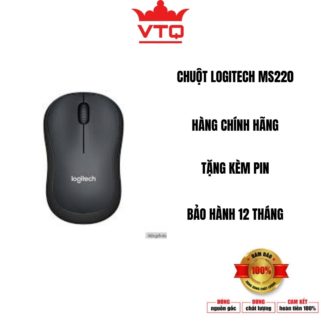 Chuột không dây LOGITECH M220 Silent giảm tiếng ồn.Hàng chính hãng tặng kèm pin AA