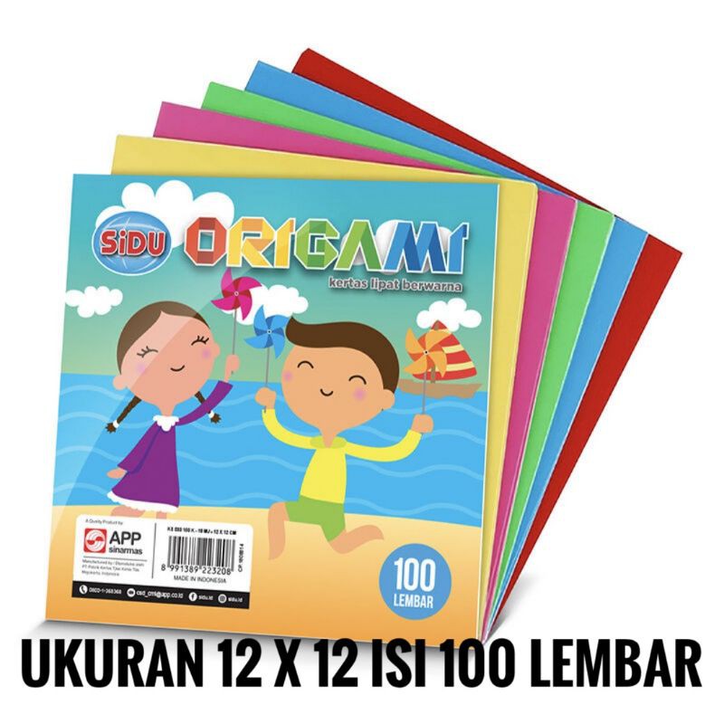 Bộ 100 Tờ Giấy Xếp Hình Origami 12x12