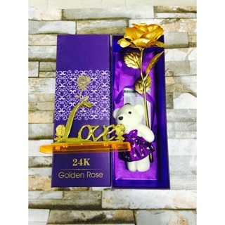 Hoa mạ vàng 24k