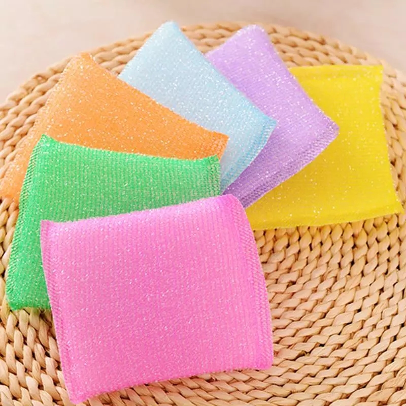 4 Miếng bọt xốp rửa chén màu sắc ngẫu nhiên