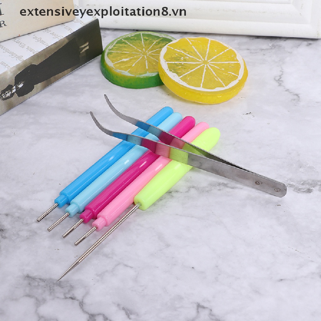 Bộ 6 Dụng Cụ Bút Tạo Hình Quilling Có Rãnh DIY
