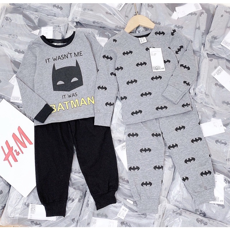 Sét 2 bộ cotton bé trai BATMAN (8-24kg)