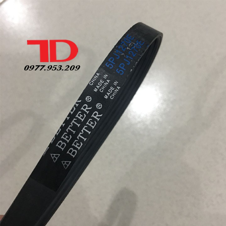 Bánh đà và dây Curoa máy giặt Samsung 1270 hàng hãng, Puli, Buli, Puly - Điện Lạnh Thuận Dung