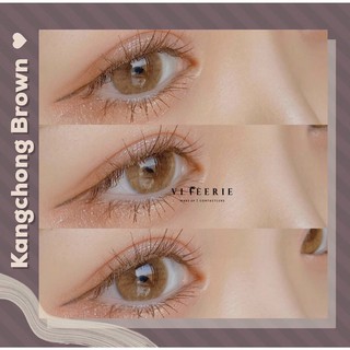 Lens nâu Kanchong Brown 0 độ nhập khẩu Hàn Quốc chính hãng - VF Lens