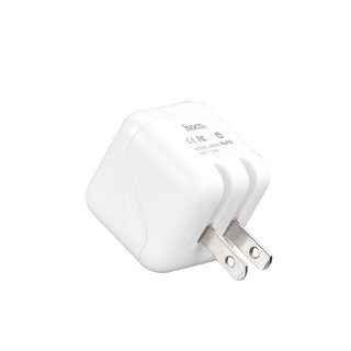 Củ Sạc Hoco 2 Cổng Hoco UH201 - Chân Gập nhỏ gọn - Cốc Sạc Điện Thoại Hàng Chính Hãng