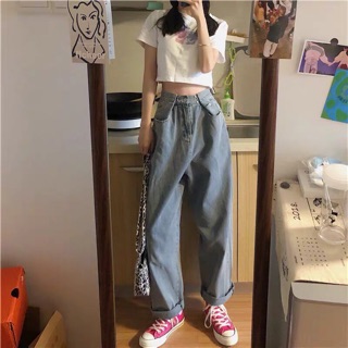 Set đồ ulzzang croptop và jeans J95