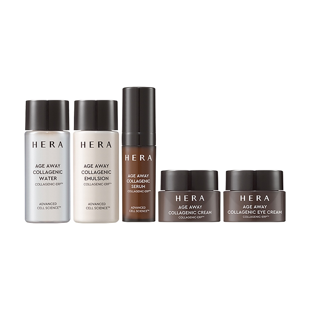 HERA Age Away Collagenic Water, Emulsion Trial Kit / Serum / Eye Cream / Cream / Special Kit -  Anti-Wrinkle, All Skin Types, Day-Night