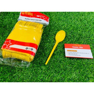 COMBO 100 MUỖNG NHỰA TRẮNG DÀI 15CM CAO CẤP DÙNG CHO TRÀ SỮA - CAFE- QUÁN CƠM/PHỞ, GIÁ ƯU ĐÃI