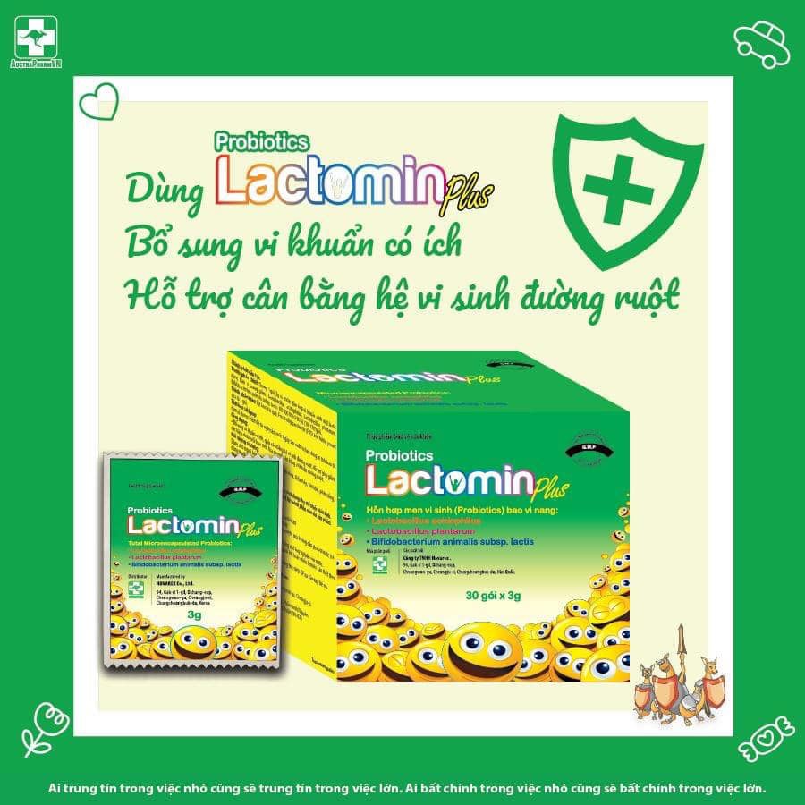 LACTOMIN VIÊN & LACTOMIN PLUS GÓI - MEN VI SINH HÀN QUỐC, BỔ SUNG LỢI KHUẨN, CÂN BẰNG HỆ VI SINH ĐƯỜNG RUỘT