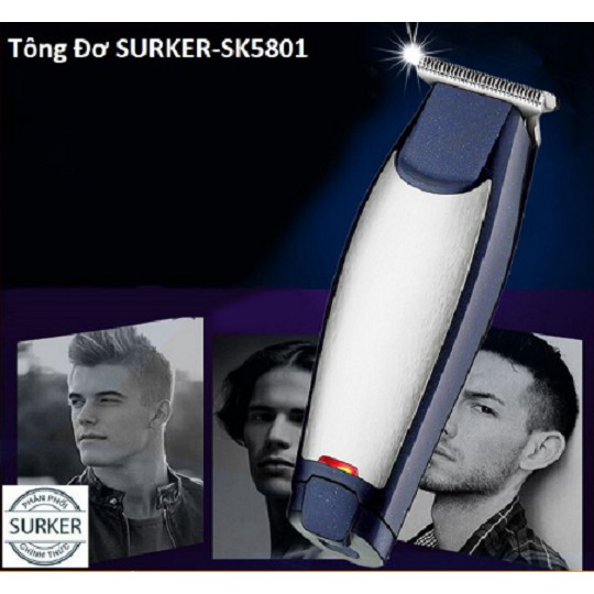 SURKER SK-5801, Tông đơ chuyên dùng chấn viền, cạo sát, tạo kiểu tóc cho tiệm tóc nam, salon tóc.