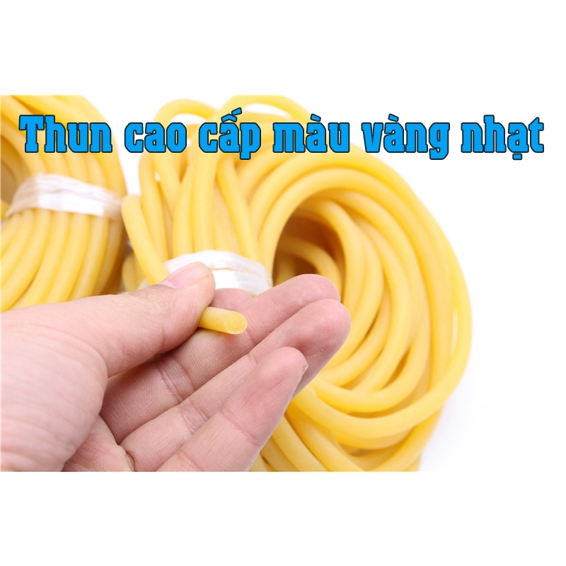 Combo 5 mét Thun Tròn Làm Ná Cao Su - Ống Thun Cao Su Dùng Cho Ná Bắn Cá, Thun Tròn Nguyên Liệu Cho Ná Bắn Cá Cao Cấp