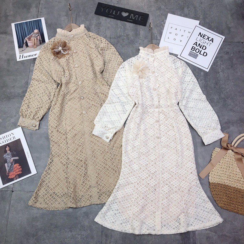 VÁY REN ĐUÔI CÁ ĐÍNH HOA