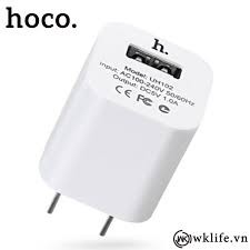 FREESHIP 99K TOÀN QUỐC_Cốc Sạc 1A Hoco - UH102 (Trắng)