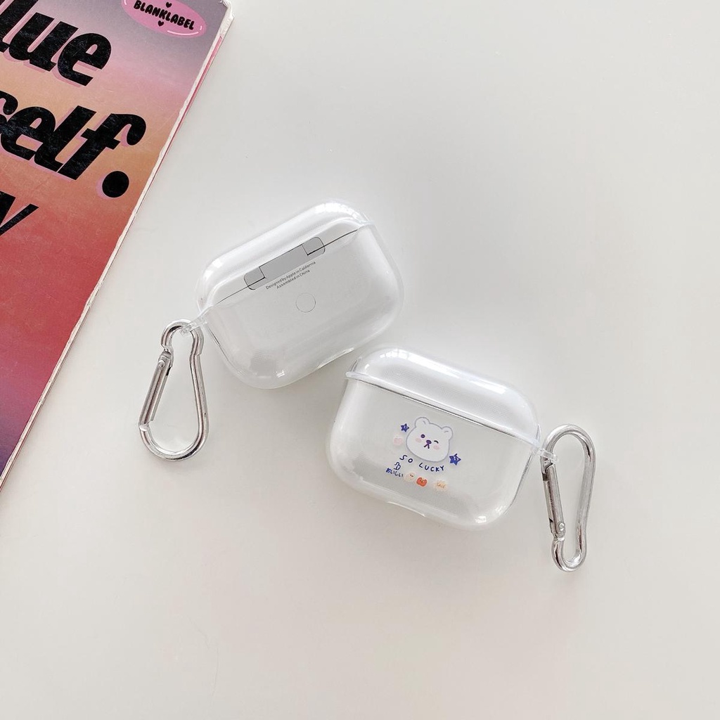 Cute Bear-shaped Airpods Case Soft TPU case Wireless headphone holster for Airpods 1/2/3 pro