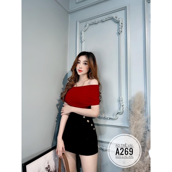 BIGSIZE BIGSIZE Áo trễ vai A269