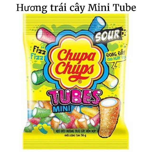 Kẹo dẻo chupa chups gói 24g (panda, cola, bites, rainbow)