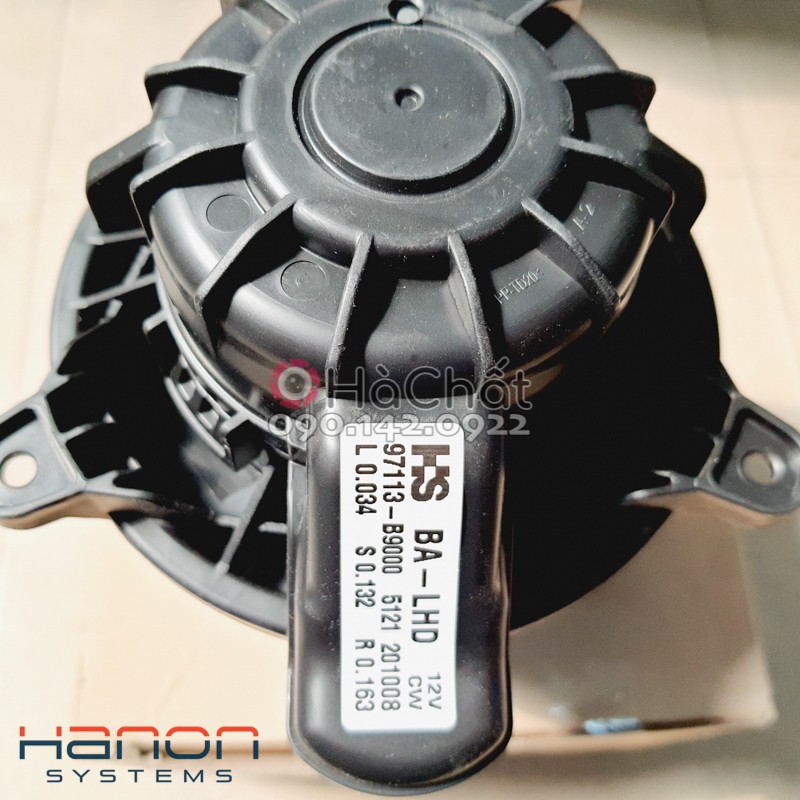 Mô tơ quạt gió điều hoà Hyundai Grand i10 🚘 chính hãng Hanon Hàn Quốc 🎯 Quạt giàn lạnh xe i10