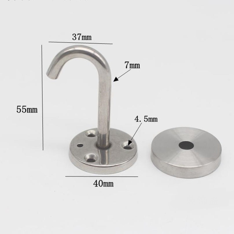 Set 5 Móc Treo Đồ Gắn Trần Nhà Bằng Thép Không Gỉ