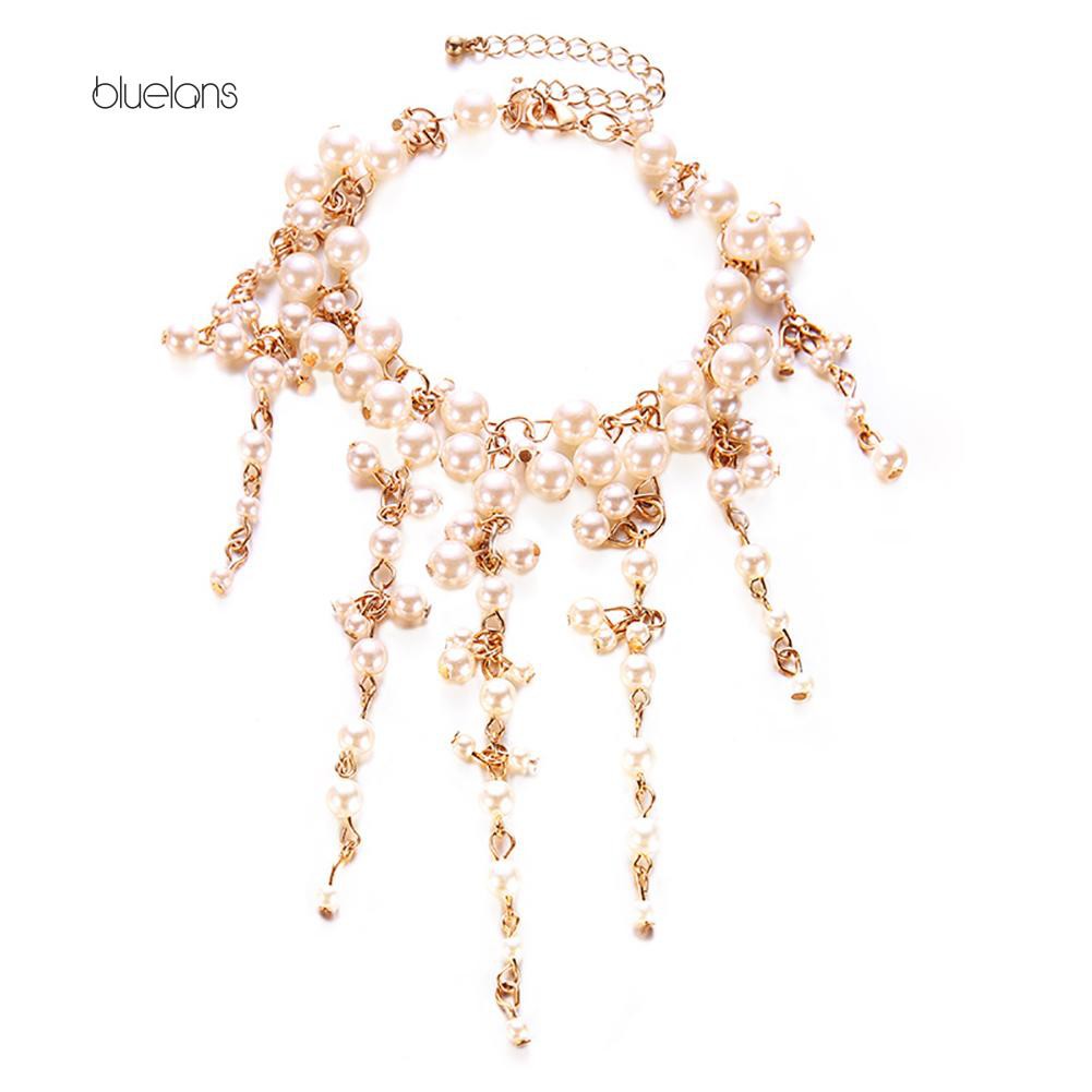 Vòng Tay Đính Ngọc Trai Nhân Tạo Thời Trang Dành Cho Nữ