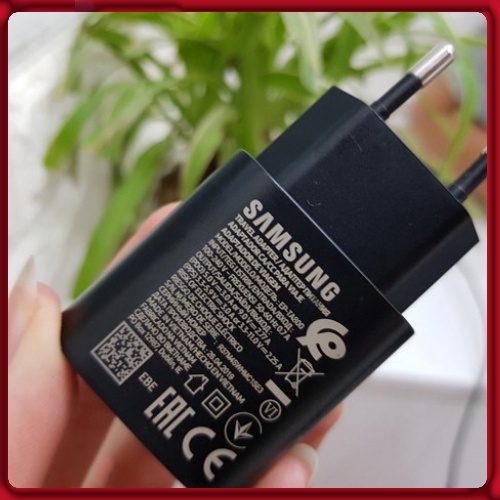 Bộ củ cáp sạc nhanh 25W Samsung chính hãng Bắc Ninh hàng xuất khẩu xin sò không nóng máy giật lag bảo hành dài hạn