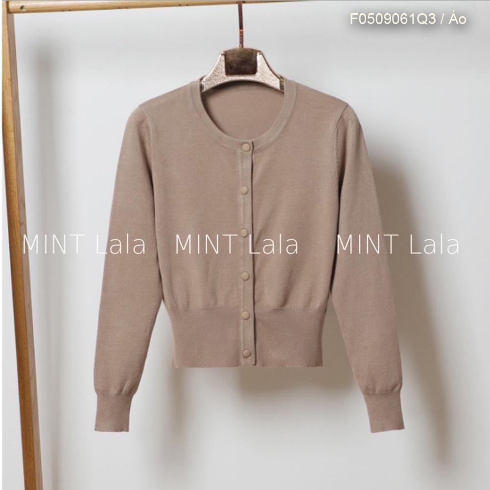 Áo khoác len tay phồng nút bọc | BigBuy360 - bigbuy360.vn