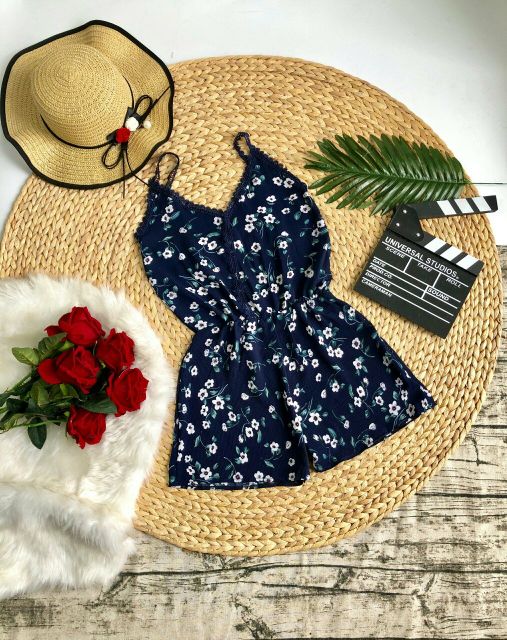 Jump hoa hai dây viền ren, kèm hình thật