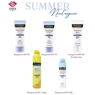 Kem chống nắng NEUTROGENA Ultra Sheer Dry-touch SPF 55