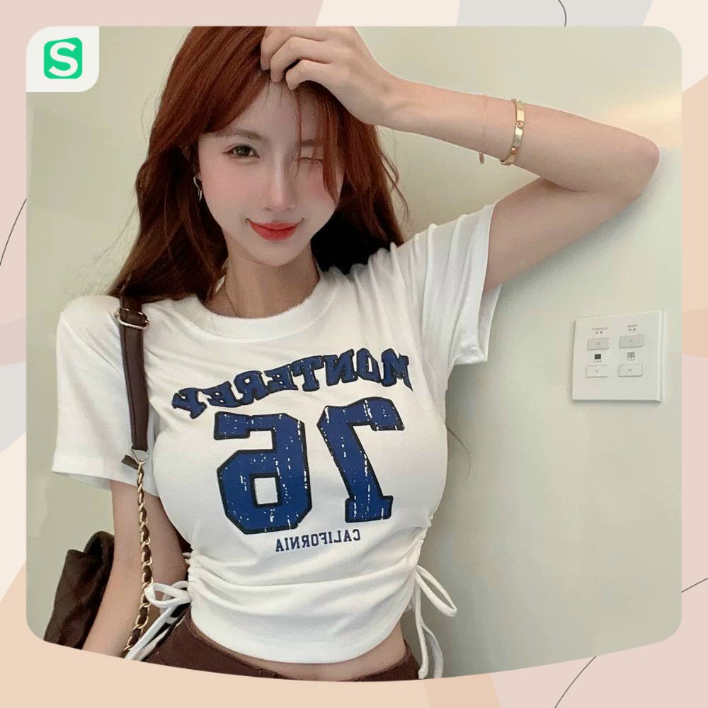 Áo croptop, Áo kiểu dây rút 76