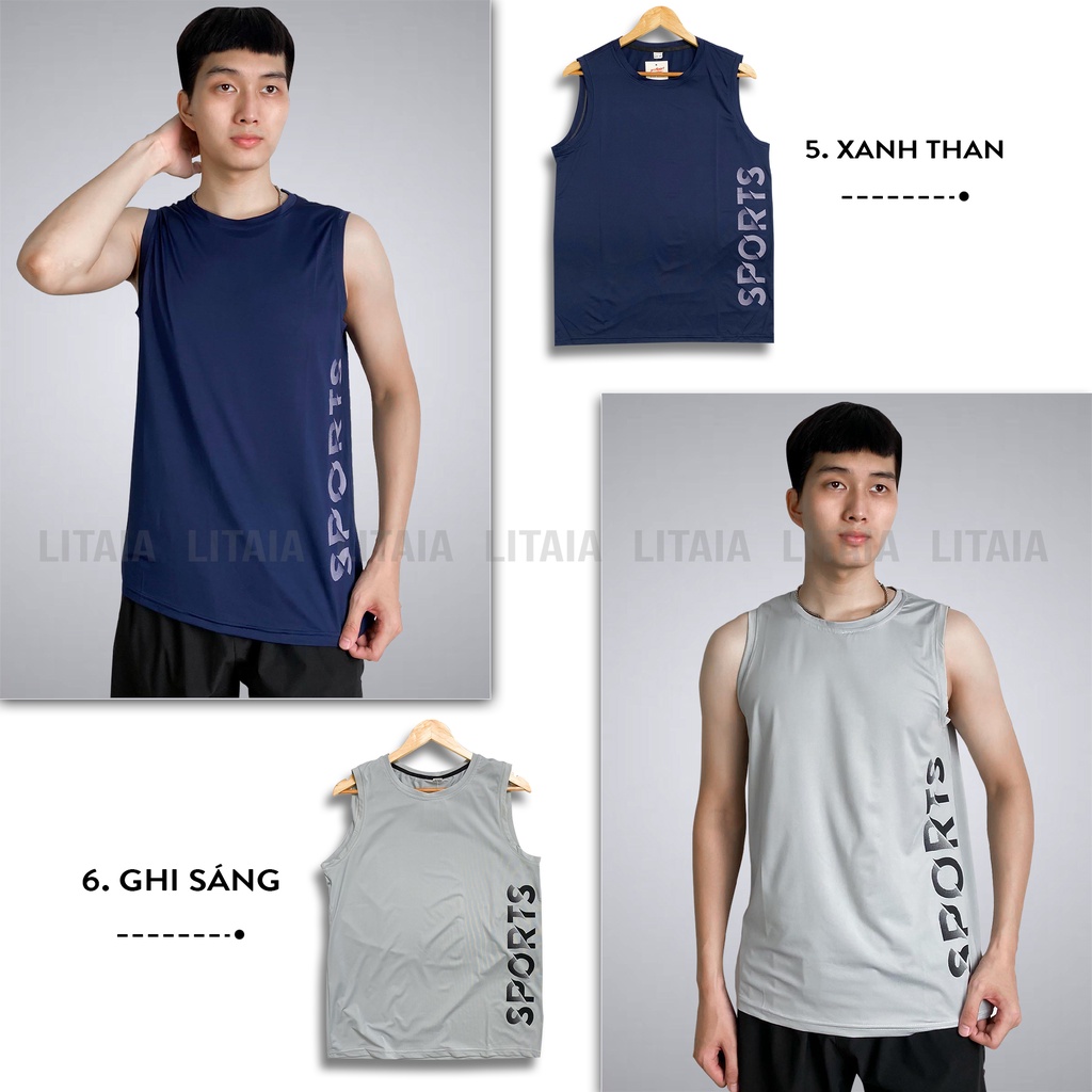 Áo Sát Nách Thể Thao Nam Áo Ba Lỗ Tanktop 6 Màu SPORT