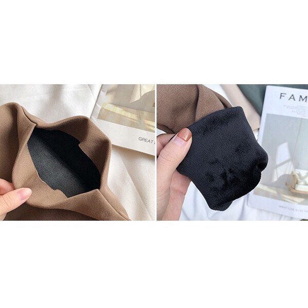 áo nỉ cổ trụ lót lông giữ nhiệt-ĐANG SẴN