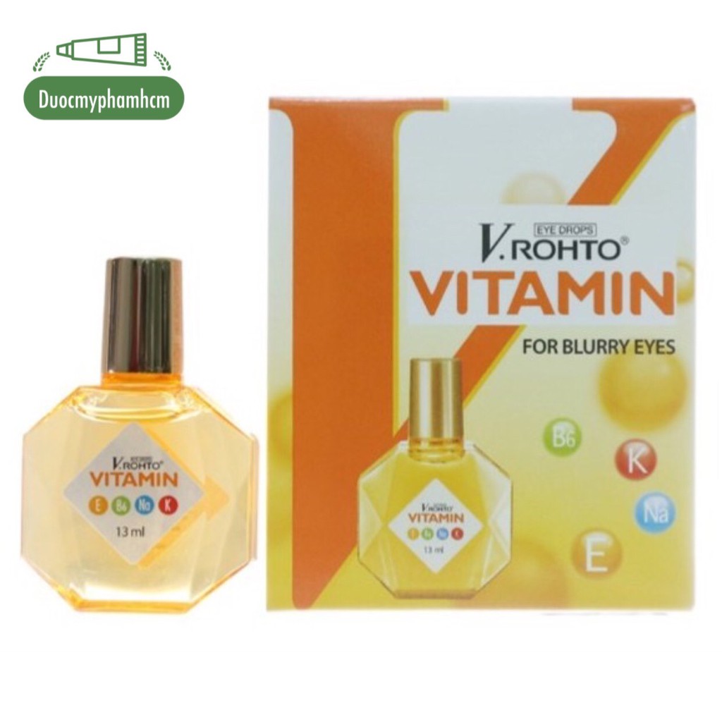 V.Rohto Vitamin - Nước nhỏ mắt hỗ trợ cải thiện tình trạng giảm thị lực, mắt mờ do tiết dịch