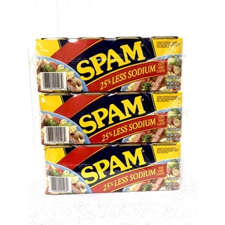(date07/2026)Thịt hộp SPAM Mỹ 25% less sodium