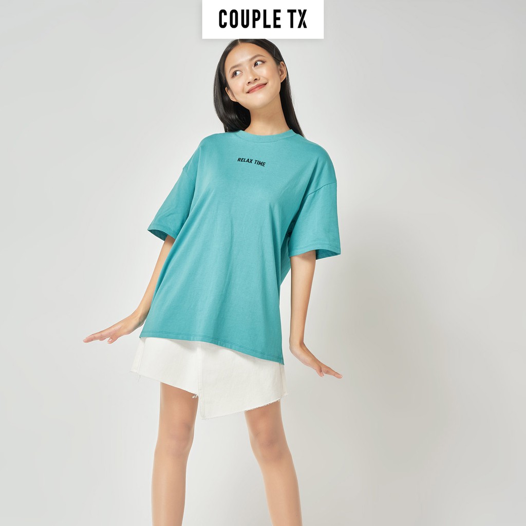 Áo Thun Oversize Cắt Cúp Thân Sau Couple TX WTS 2073