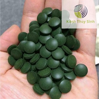 Tảo xoắn Spirulina - Nuôi Atermi,cá, tép cảnh ( 100 viên )