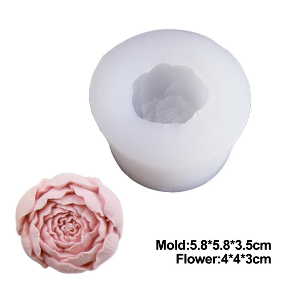 Khuôn Làm Nến Thơm Hình Hoa Hồng / Hoa Hồng Bằng Resin Độc Đáo Tiện Dụng Cho Nhà Bếp DIY