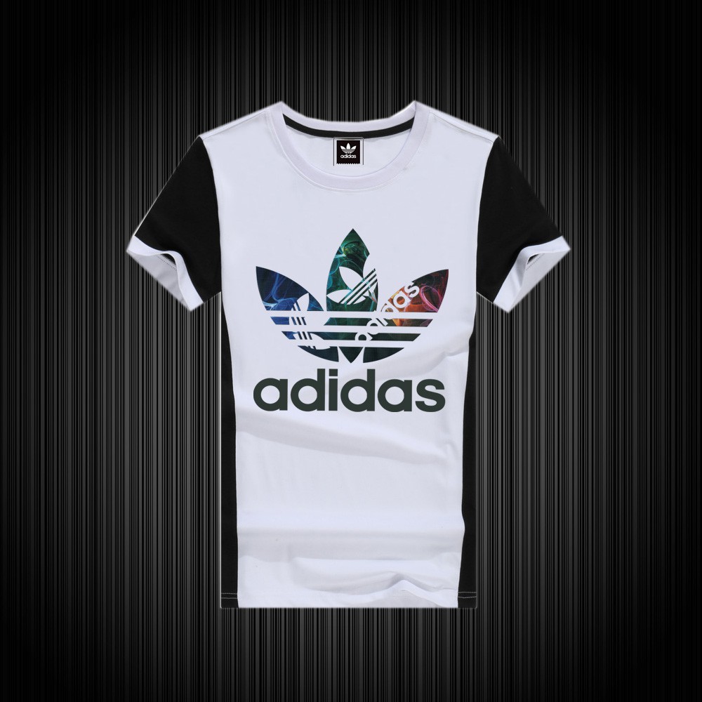 Áo Thun Cotton Ngắn Tay In Logo Adidas Thời Trang Năng Động